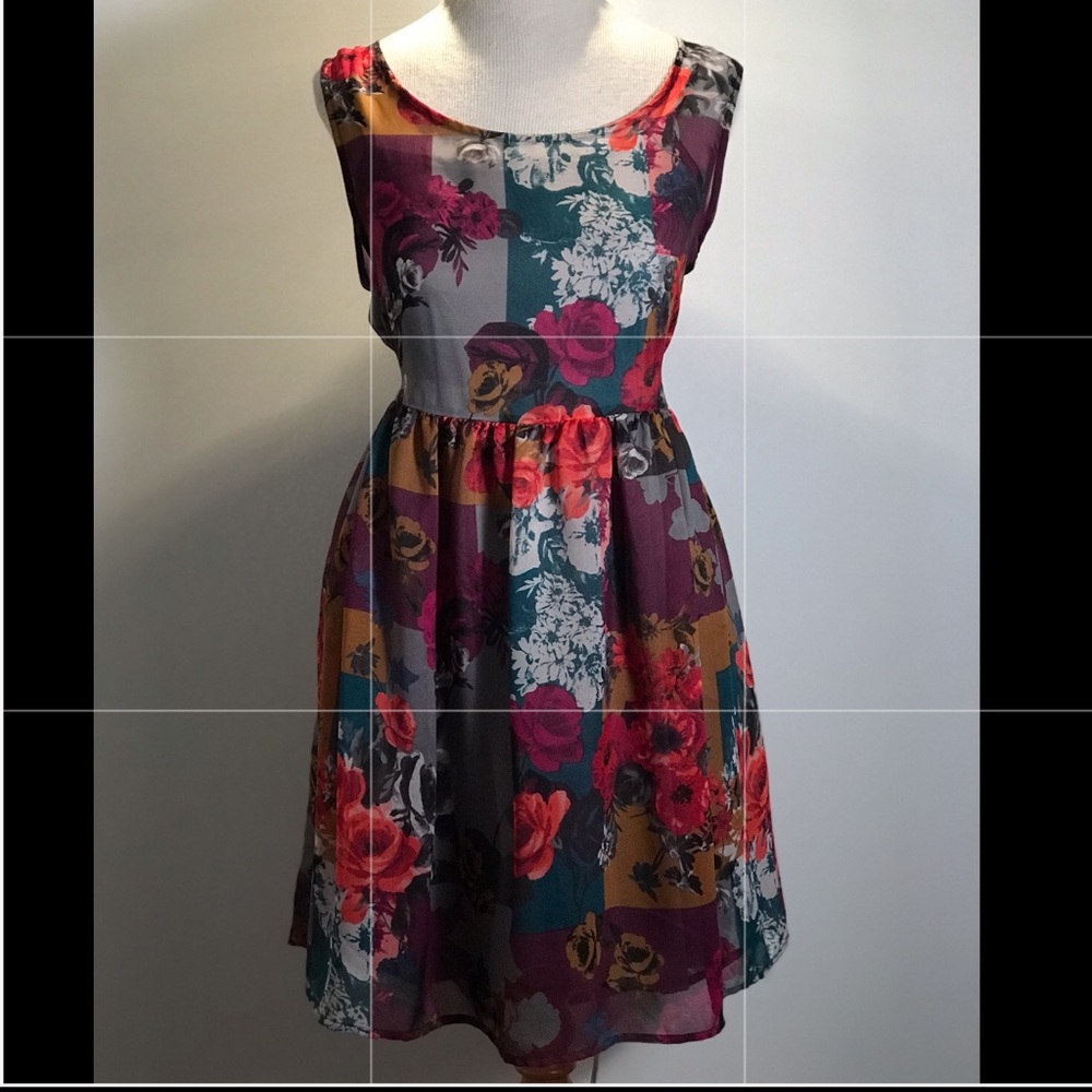 Mossimo Multicolored Floral Dress